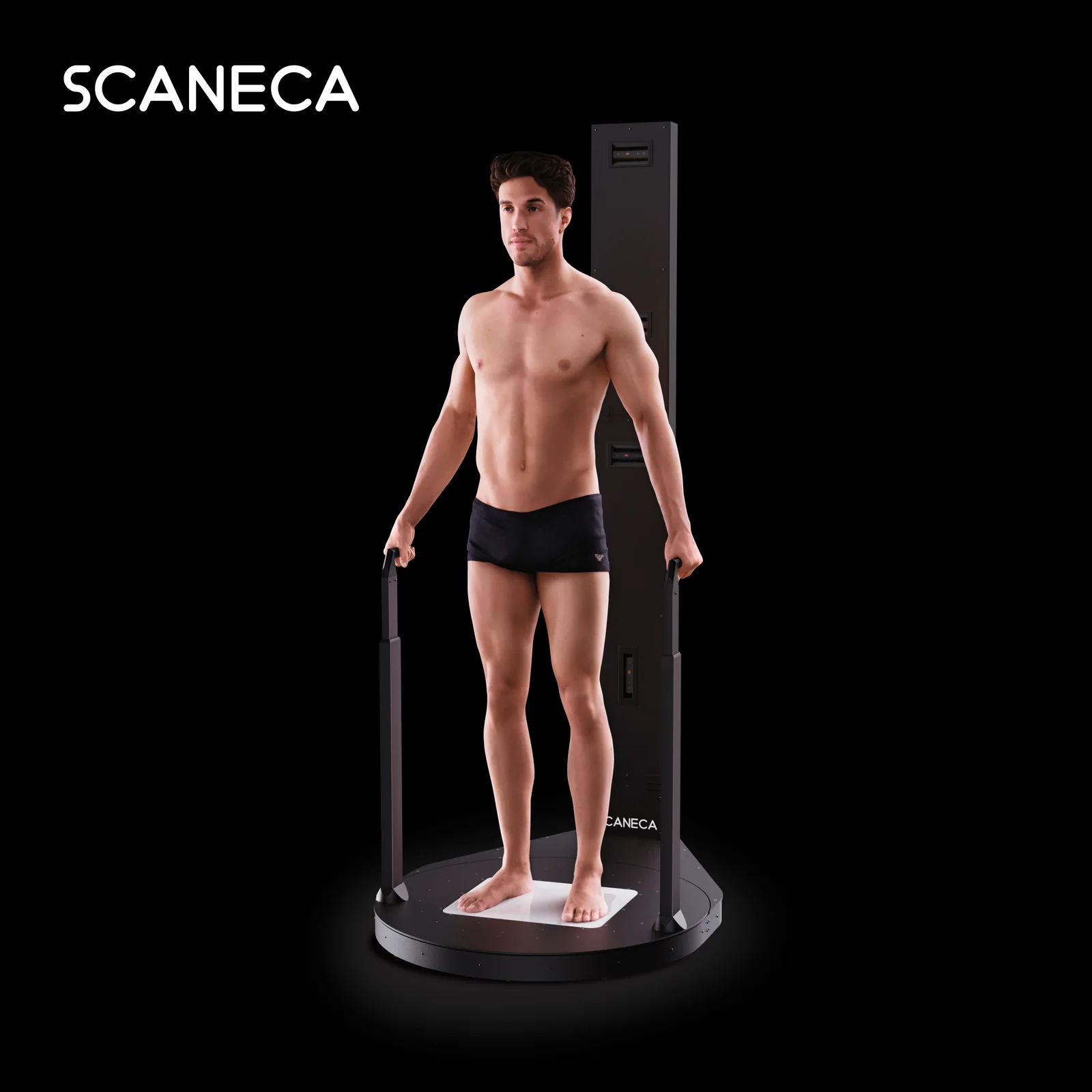 Mann im SCANECA 3D-Körperscanner